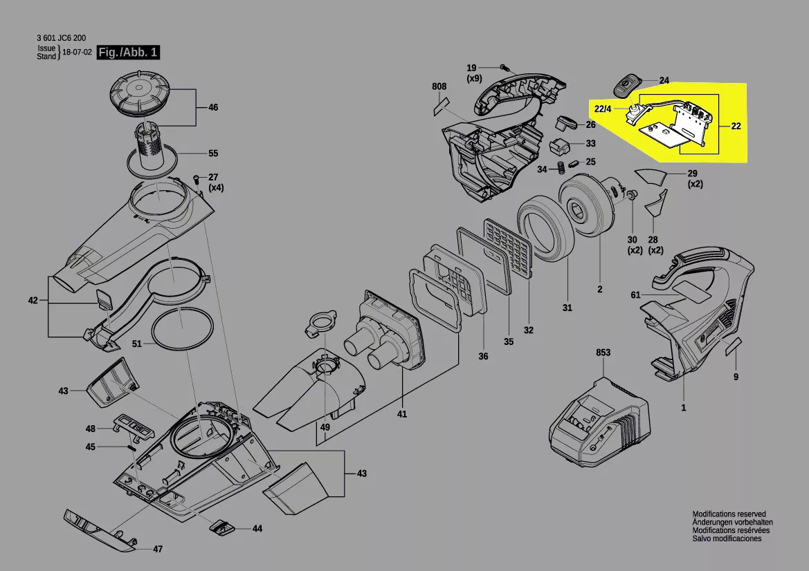 Module électronique réf. 1 619 PB0 706 Bosch